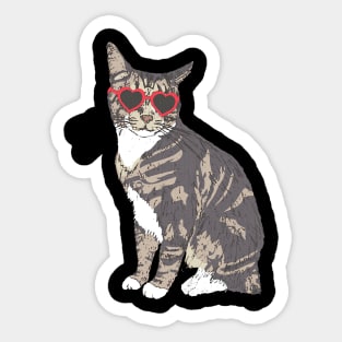 Cat fashion Sticker